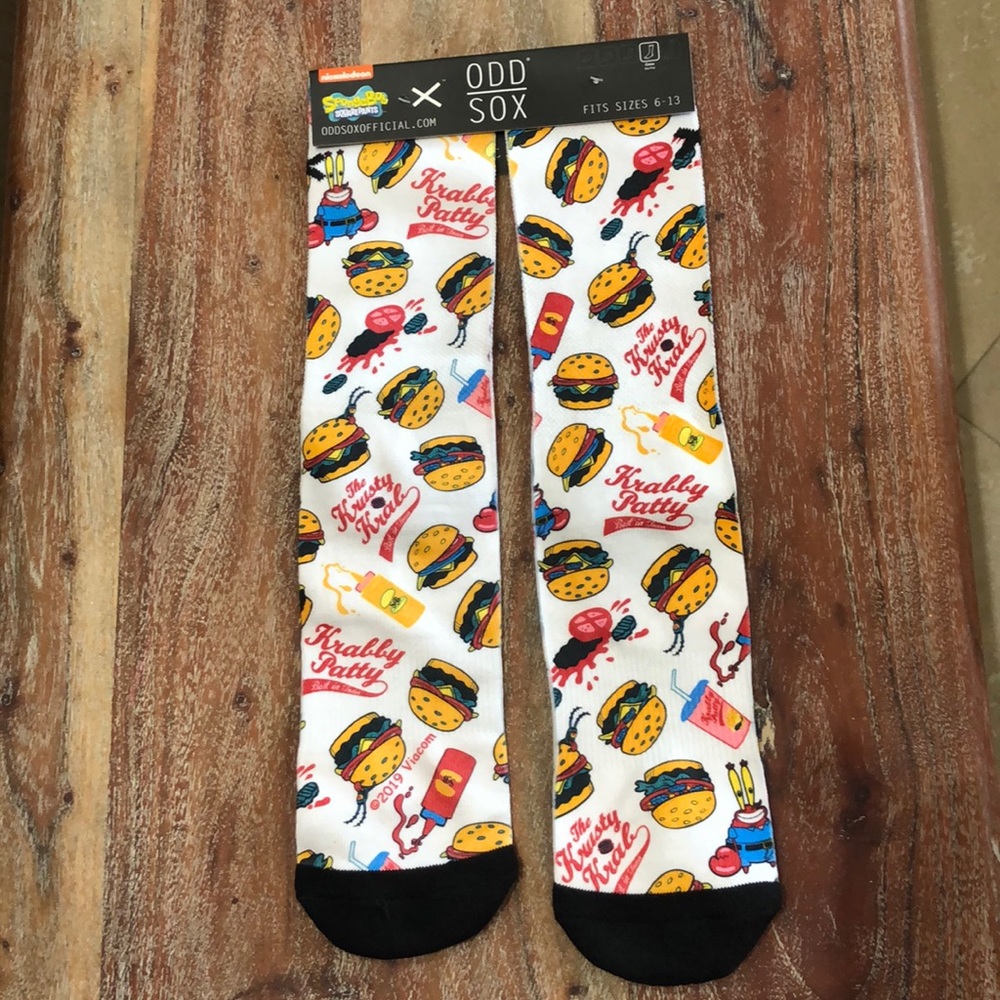 NWT Men’s Sponge Bob squarepants Odd Sox socks